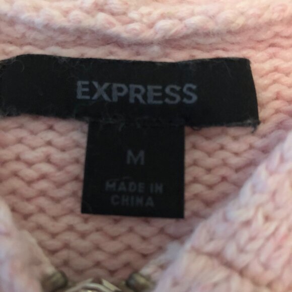 Express Wool Zipper Hooded Sweater - Picture 2 of 8